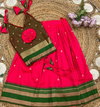 Ajd 1132 Fully Stitched Paithani Lehenga With Blouse  kids Wholesale